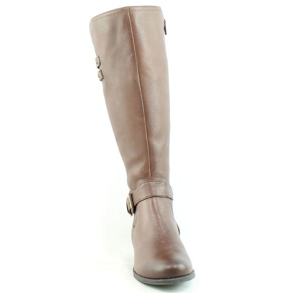 Naturalizer Womens Jackie Chocolate Leather Fashion Boots Size 6.5 Medium (B, M) - Picture 2 of 4